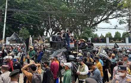 Gelar Aksi Unjuk Rasa, Dewan Rakyat Lampung Sampaikan Tiga Tuntutan
